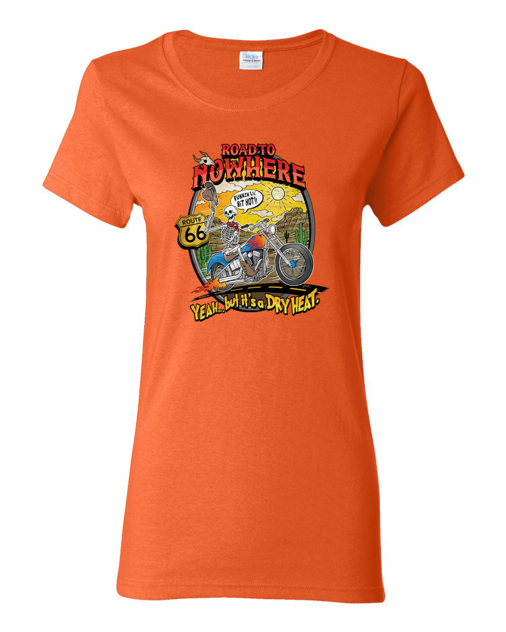 Road To Nowhere Runnin' A Lil Hot Vintage Women Graphic T-Shirt - Picture 9 of 13