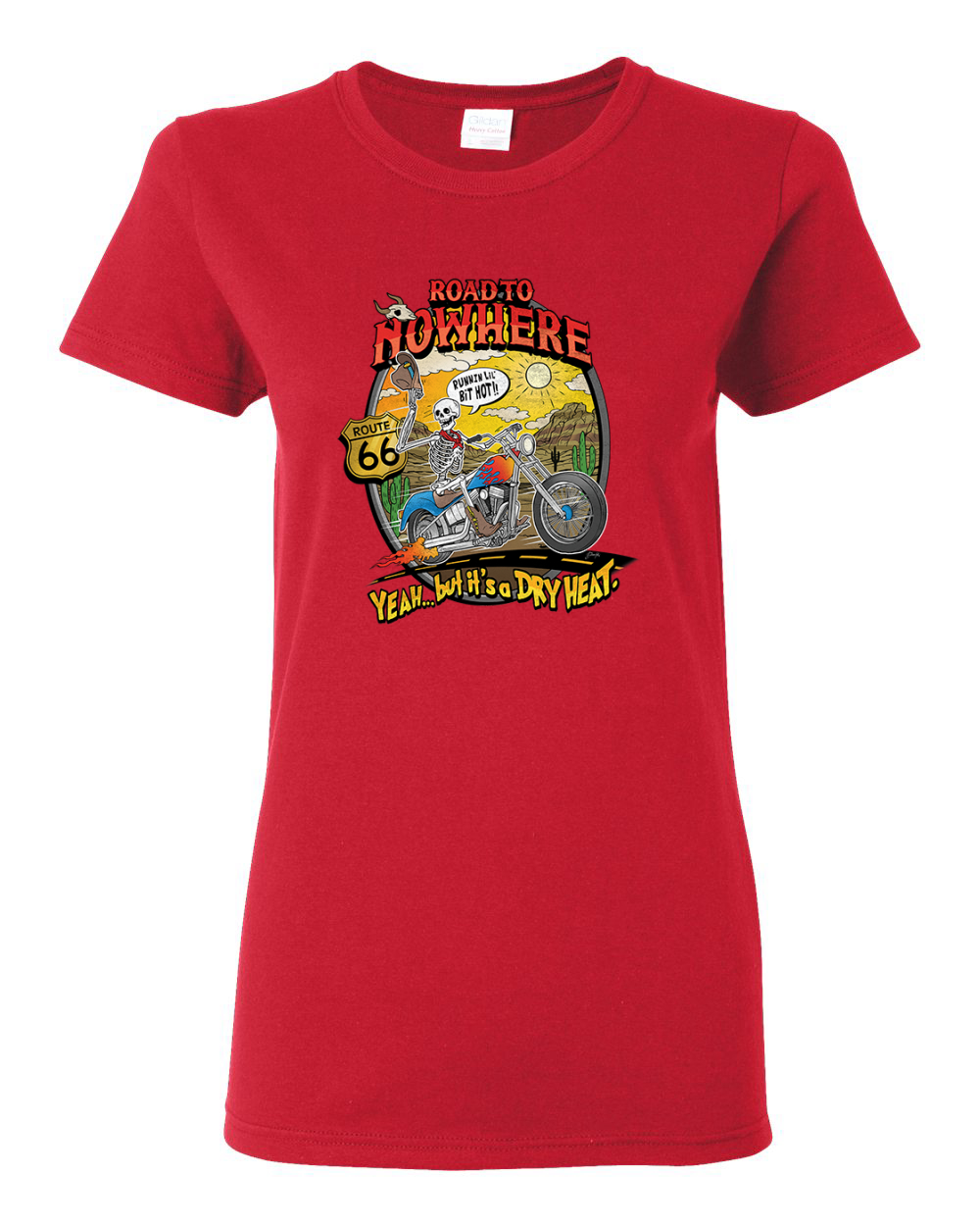 Road To Nowhere Runnin' A Lil Hot Vintage Women Graphic T-Shirt - Picture 11 of 13