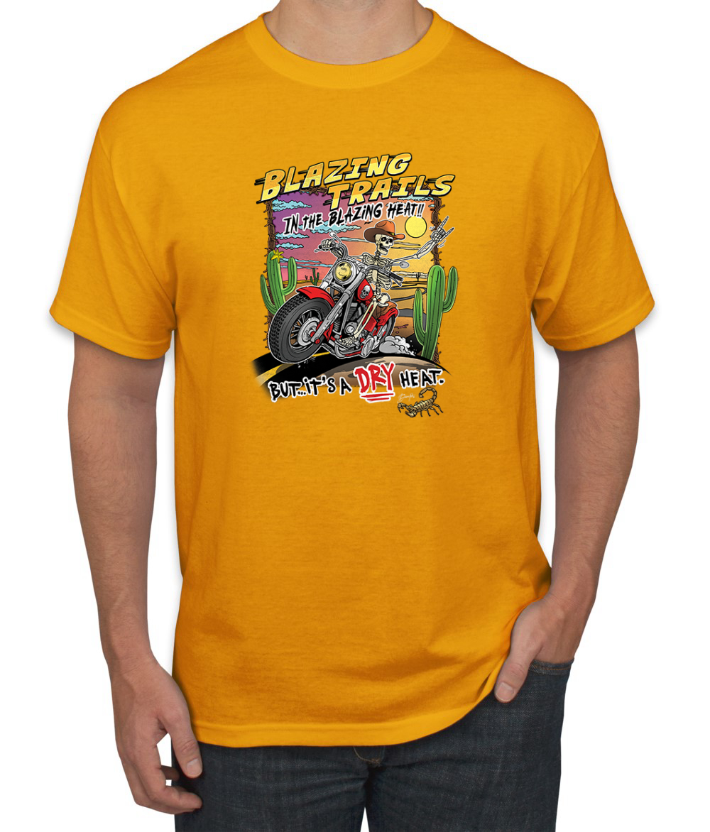 Camiseta vintage para hombre Blazing Trails in the Blazing Heat - Imagen 13 de 15