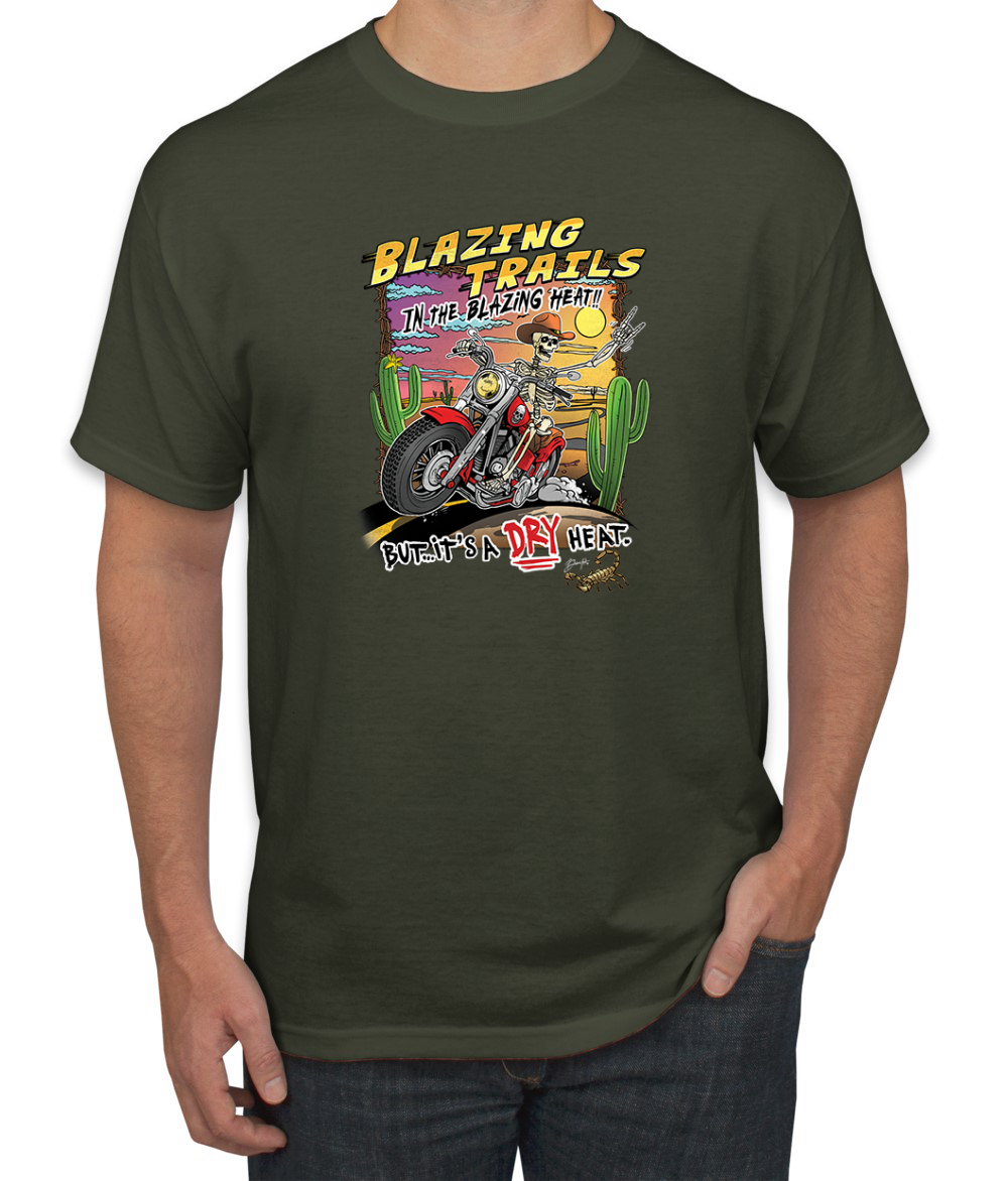 Camiseta vintage para hombre Blazing Trails in the Blazing Heat - Imagen 15 de 15
