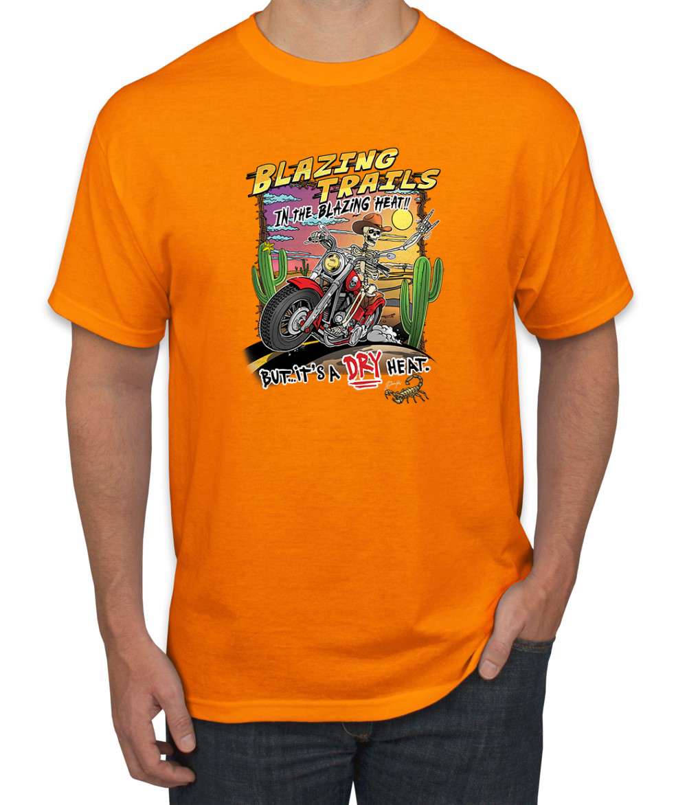 Camiseta vintage para hombre Blazing Trails in the Blazing Heat - Imagen 9 de 15