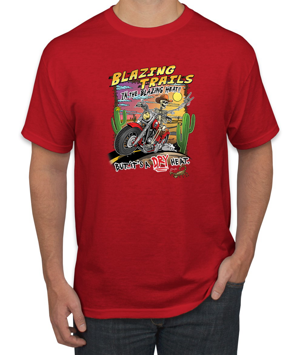 Camiseta vintage para hombre Blazing Trails in the Blazing Heat - Imagen 11 de 15