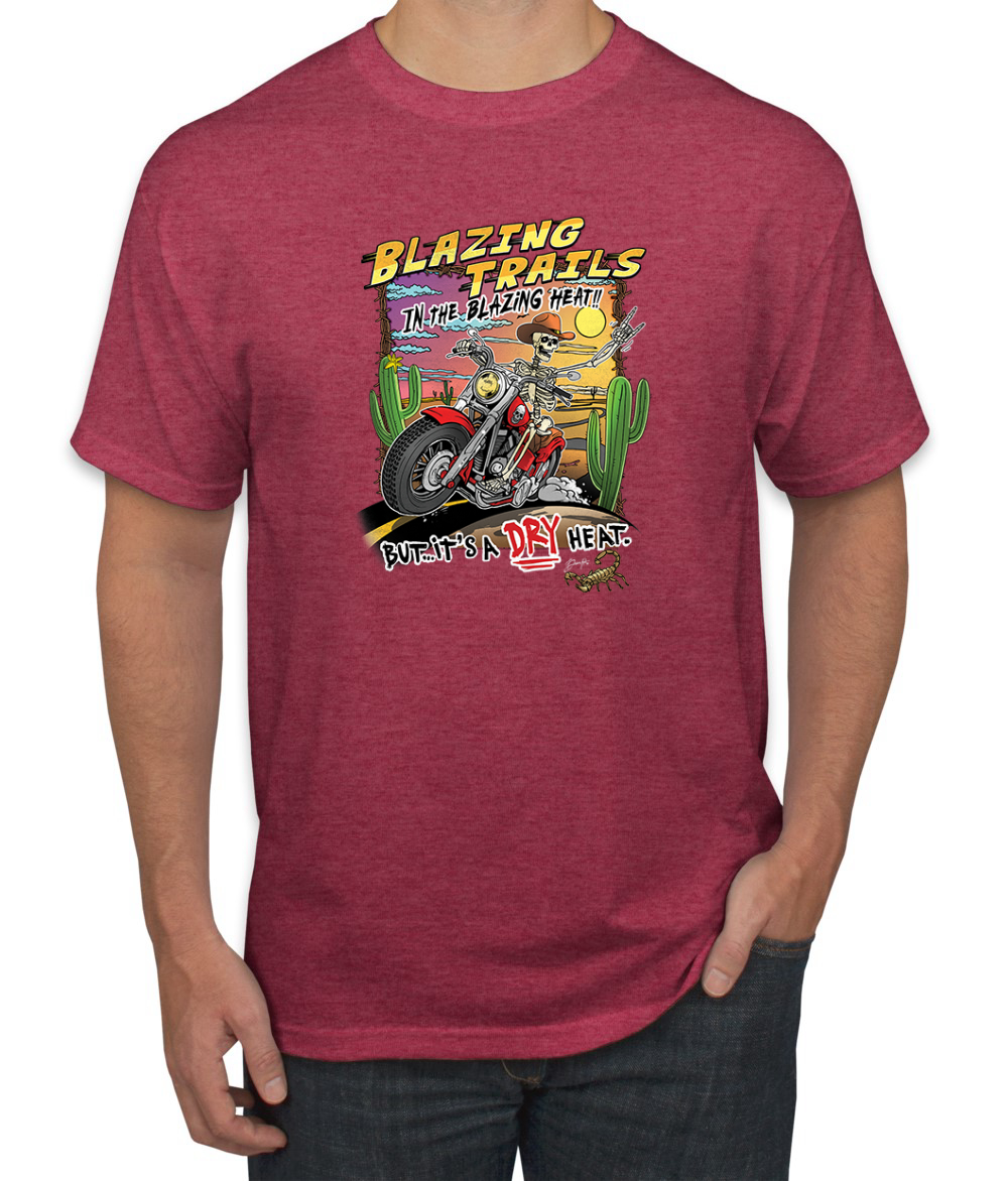 Camiseta vintage para hombre Blazing Trails in the Blazing Heat - Imagen 12 de 15
