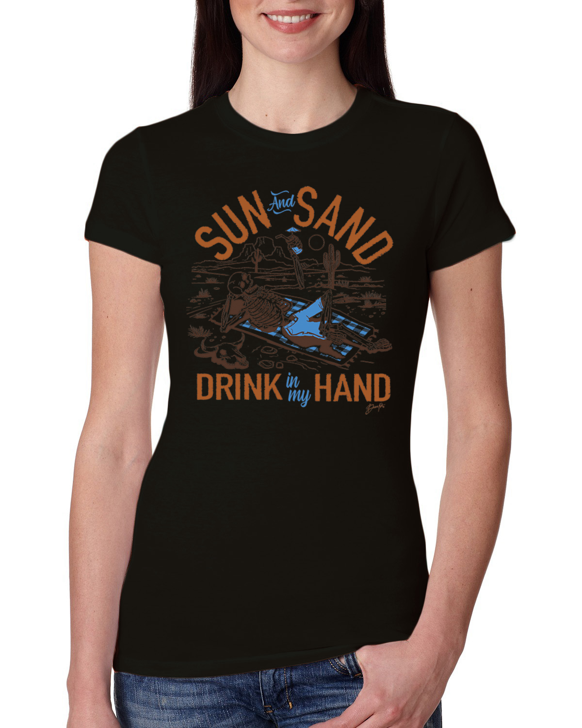 Camiseta Junior Sun And Sand Drink In My Hand Nature Calce Ajustado - Imagen 3 de 6
