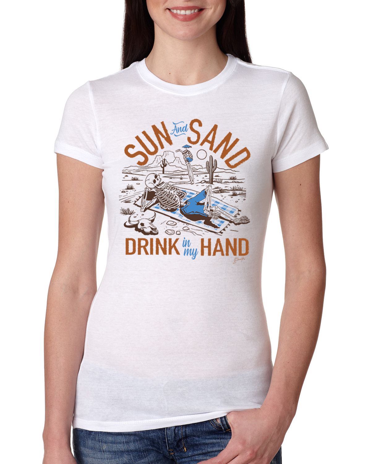 Camiseta Junior Sun And Sand Drink In My Hand Nature Calce Ajustado - Imagen 6 de 6