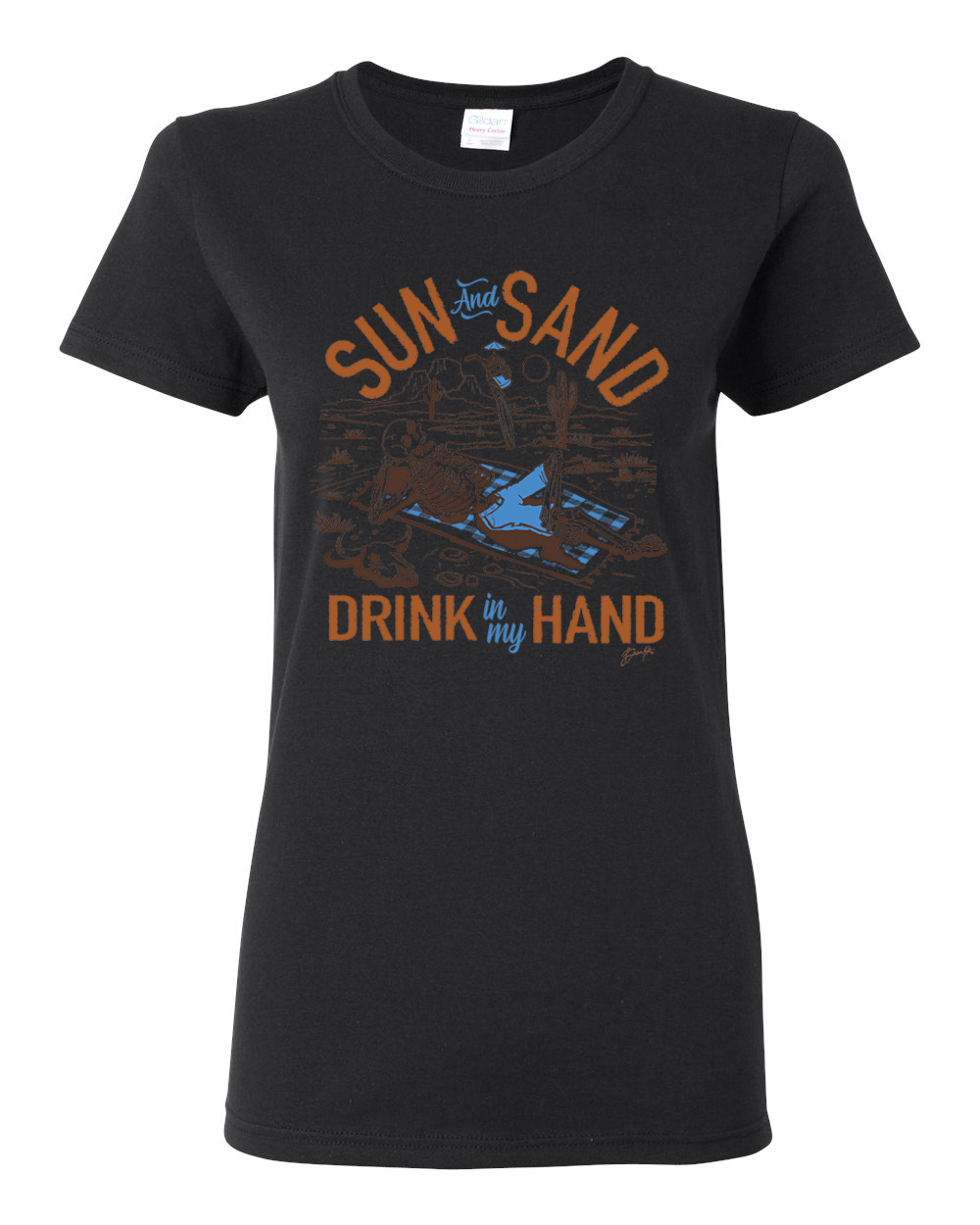 Camiseta gráfica para mujer Sun and Sand Drink In My Hand Nature - Imagen 3 de 9