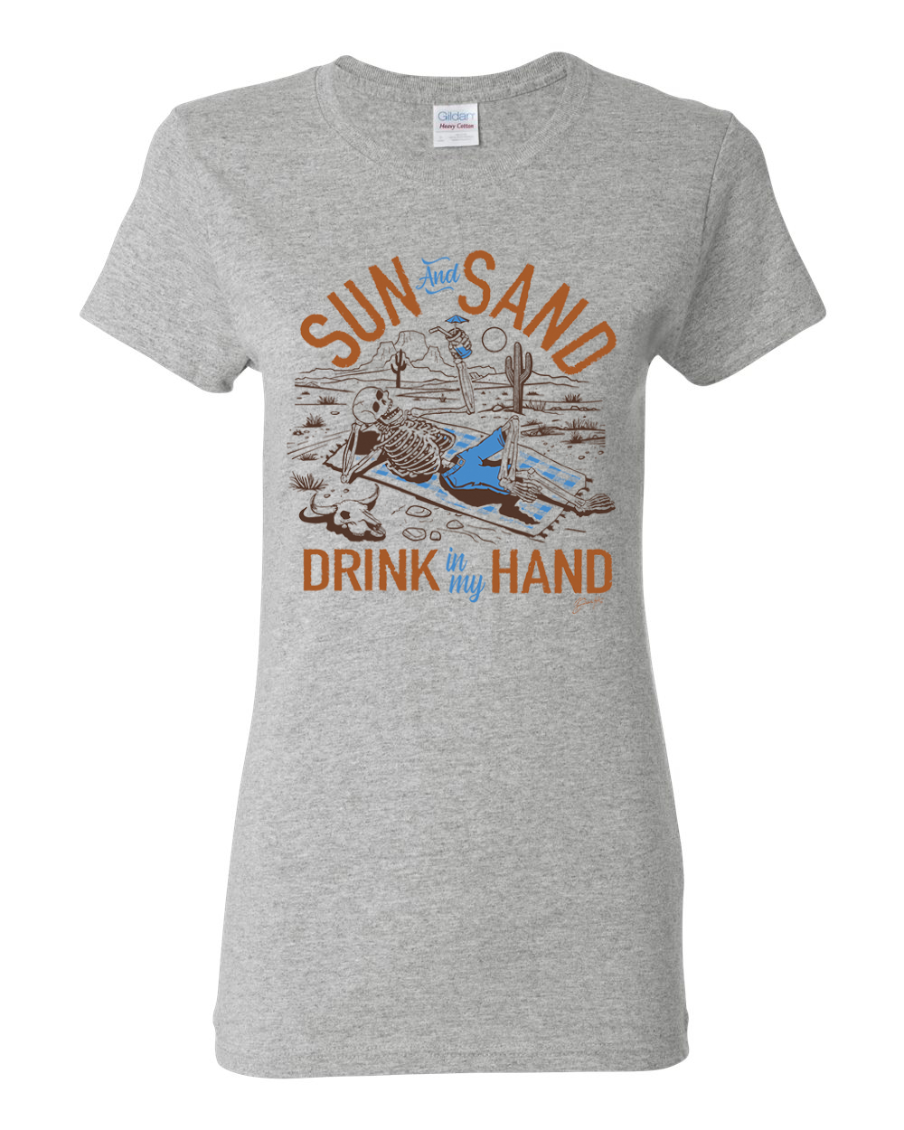 Camiseta gráfica para mujer Sun and Sand Drink In My Hand Nature - Imagen 4 de 9