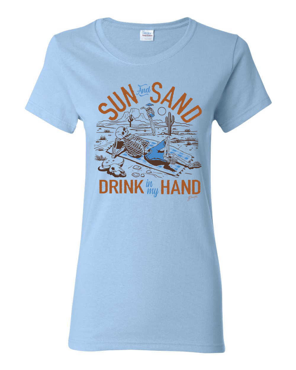Camiseta gráfica para mujer Sun and Sand Drink In My Hand Nature - Imagen 9 de 9