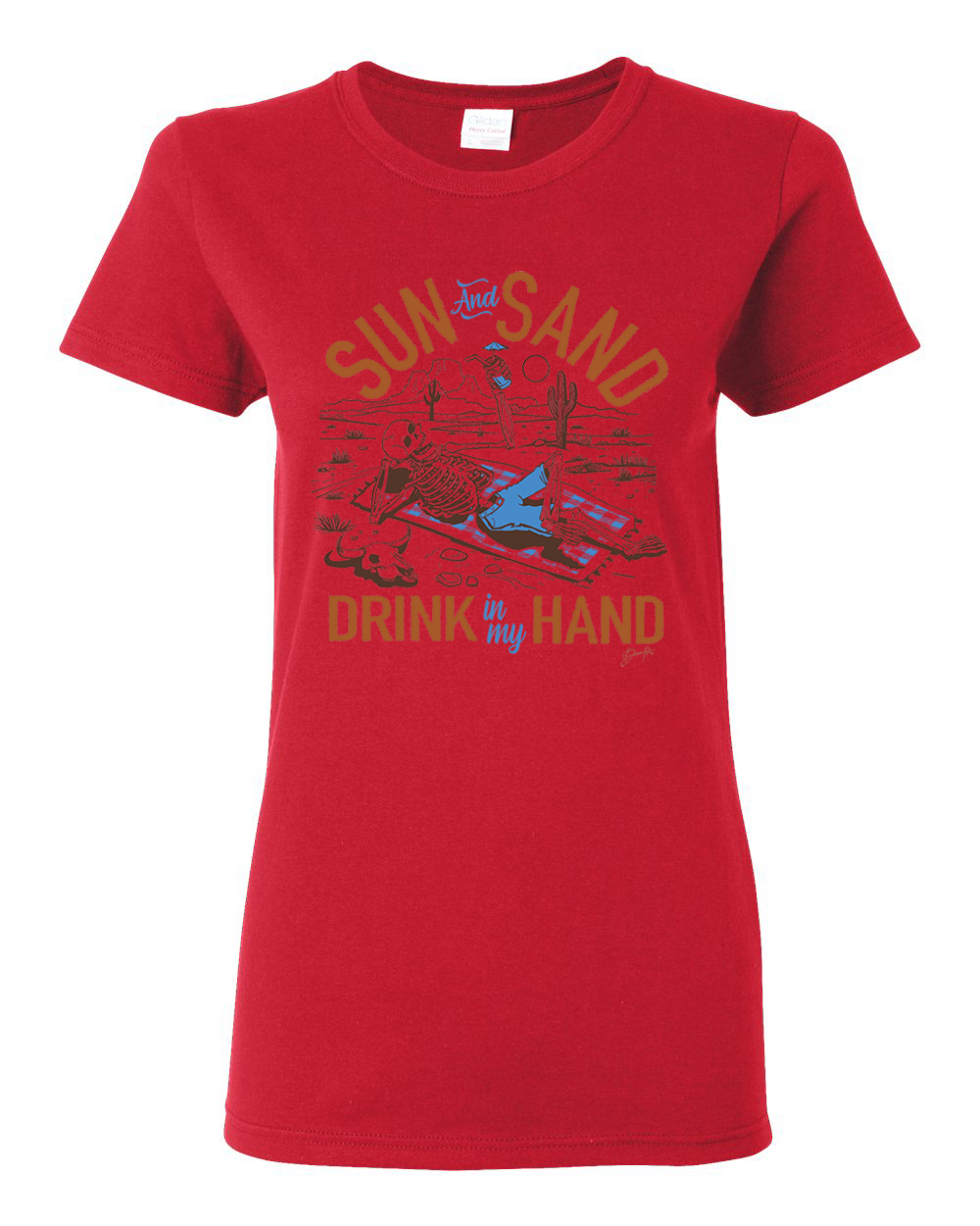 Camiseta gráfica para mujer Sun and Sand Drink In My Hand Nature - Imagen 6 de 9