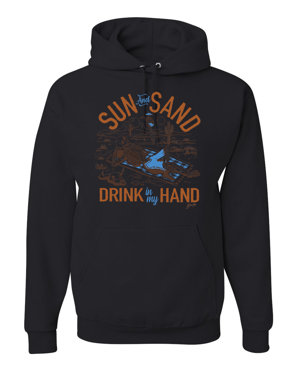 Sudadera con capucha unisex Sun and Sand Drink In My Hand Nature - Imagen 3 de 9