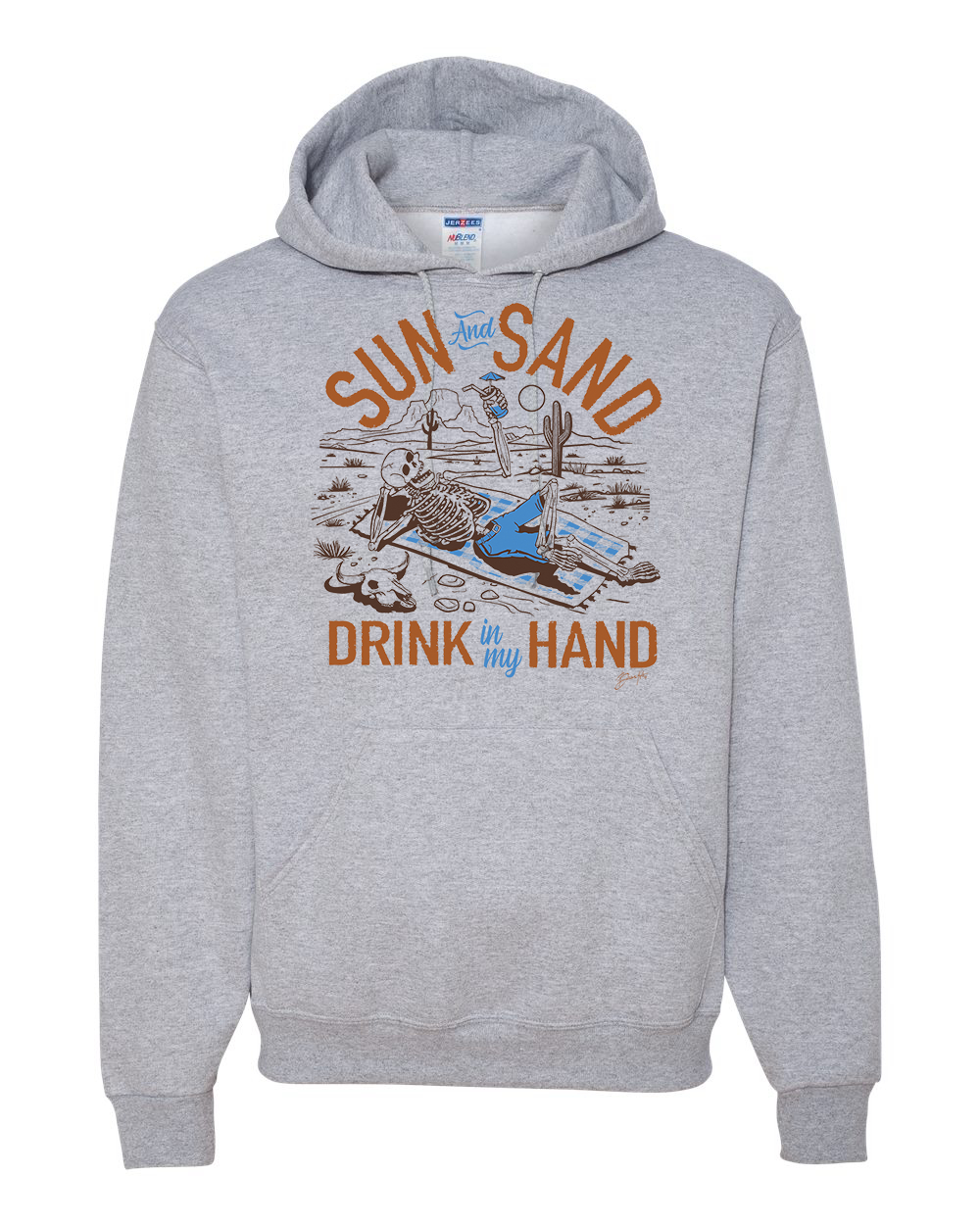 Sudadera con capucha unisex Sun and Sand Drink In My Hand Nature - Imagen 4 de 9