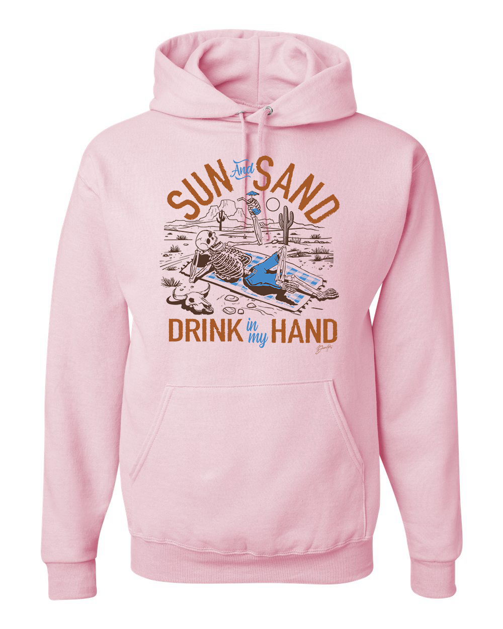 Sudadera con capucha unisex Sun and Sand Drink In My Hand Nature - Imagen 5 de 9