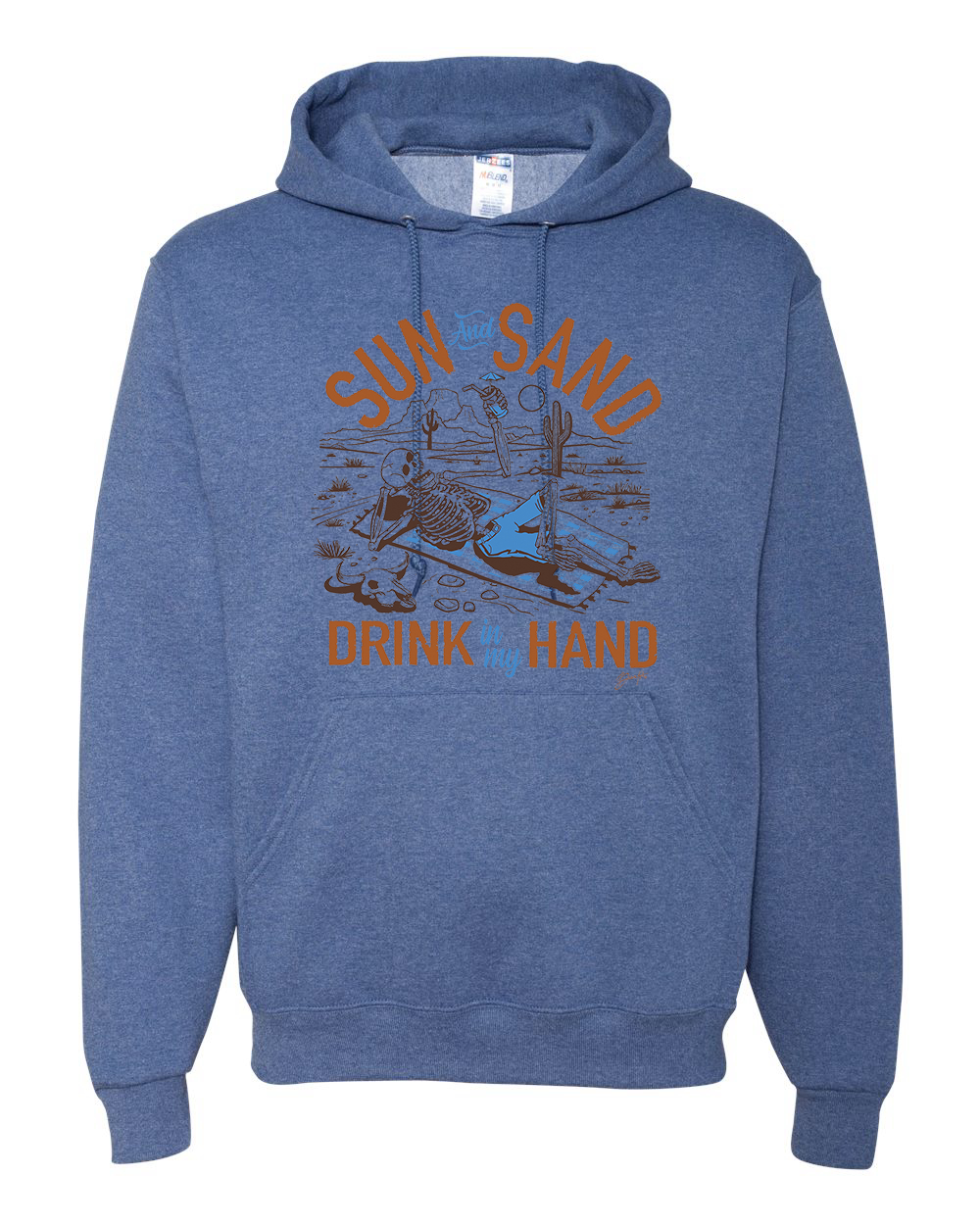 Sudadera con capucha unisex Sun and Sand Drink In My Hand Nature - Imagen 7 de 9