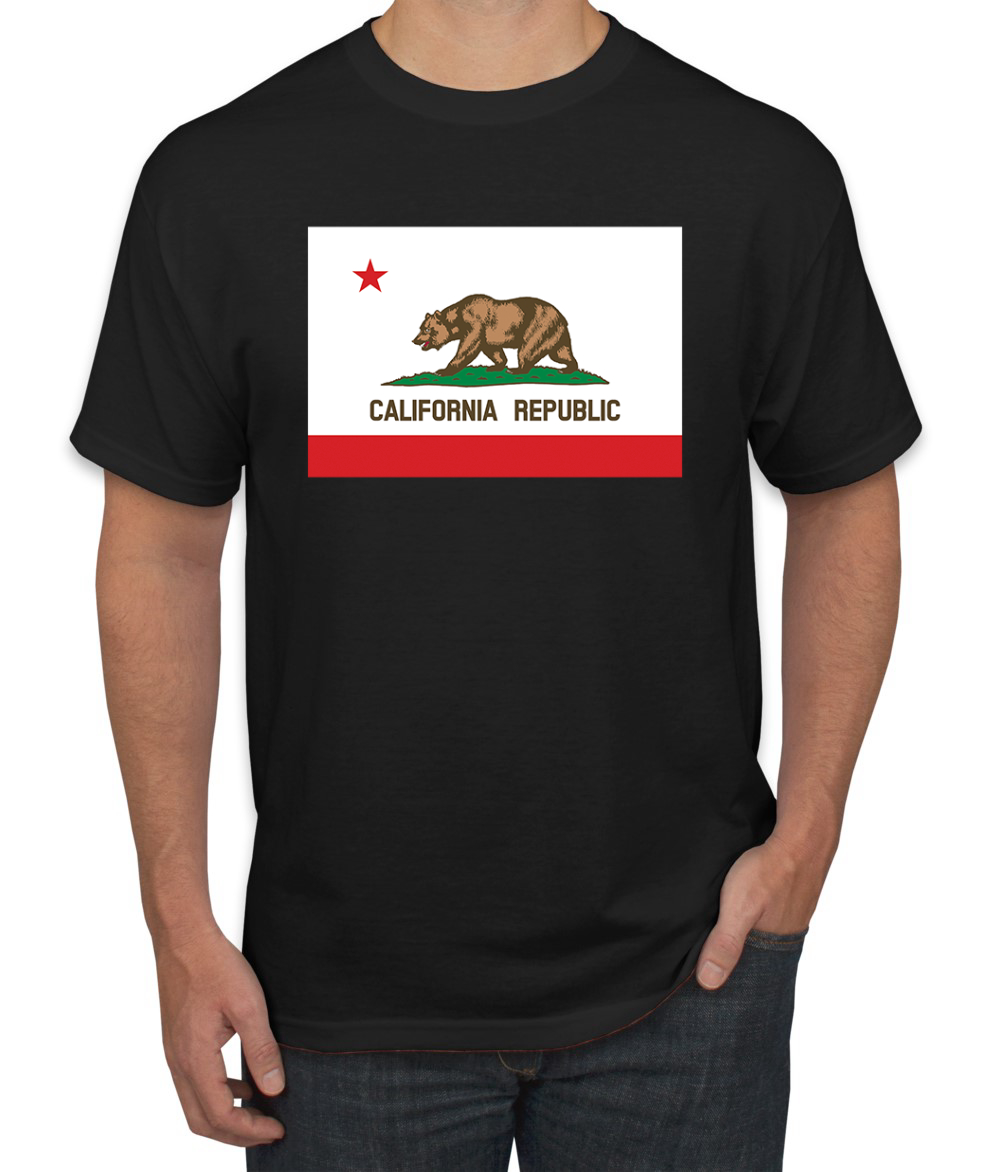 Camiseta para hombre con bandera del estado de California - Imagen 3 de 28
