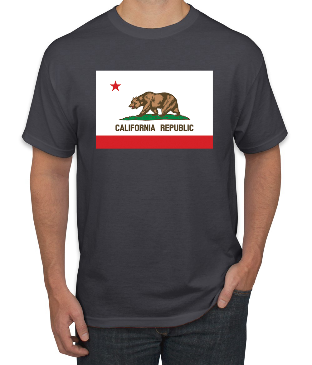 Camiseta para hombre con bandera del estado de California - Imagen 4 de 28