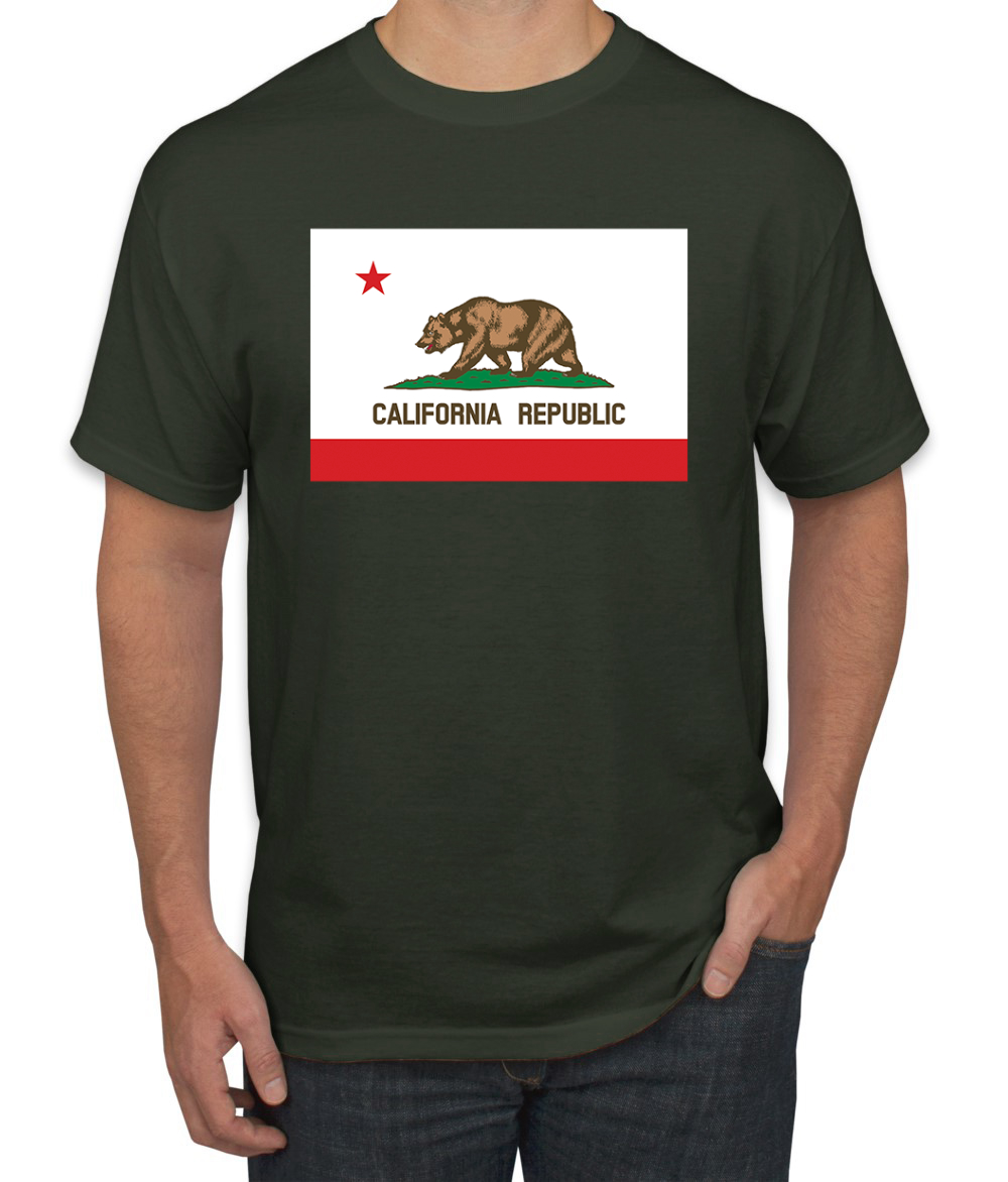 Camiseta para hombre con bandera del estado de California - Imagen 5 de 28