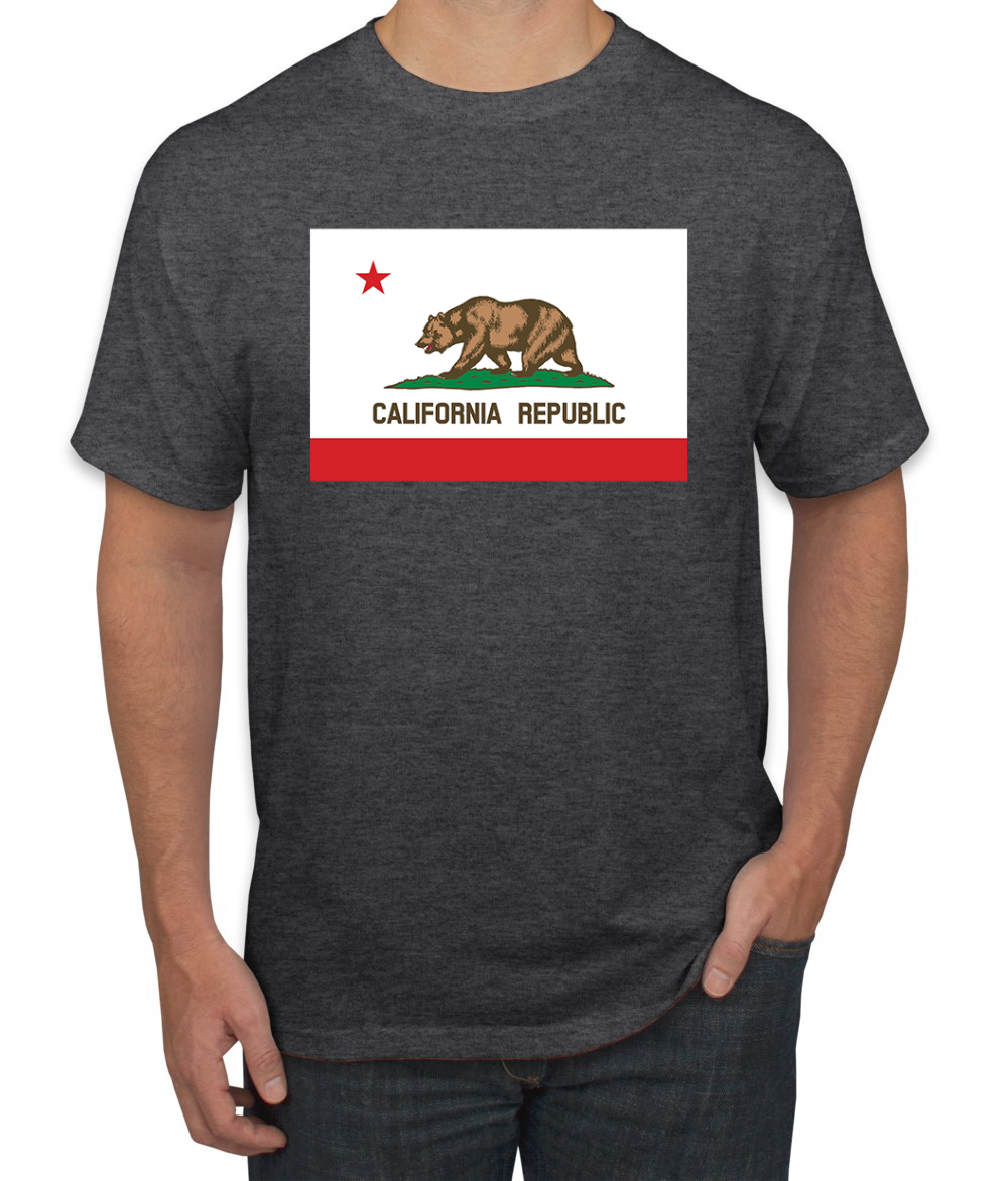 Camiseta para hombre con bandera del estado de California - Imagen 7 de 28