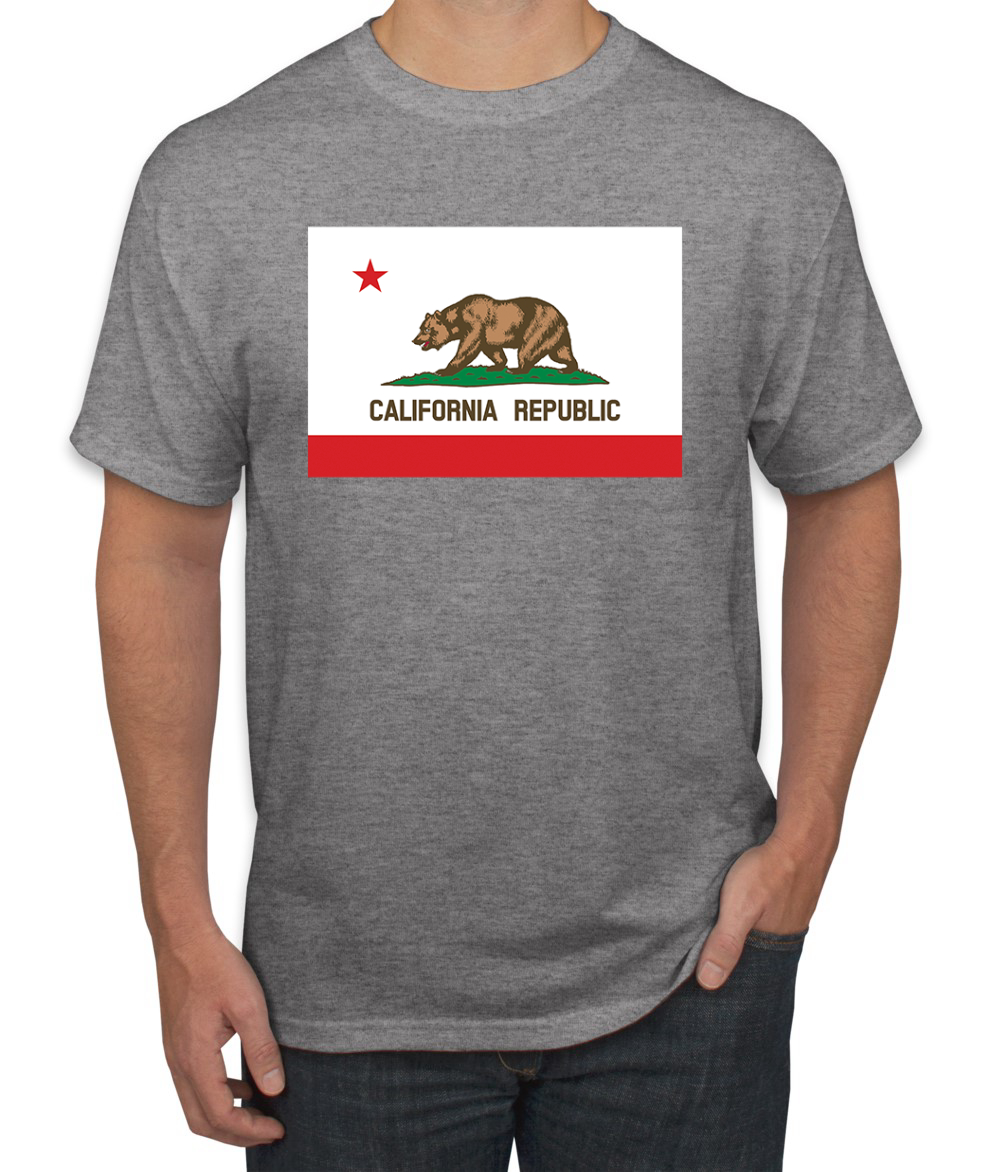 Camiseta para hombre con bandera del estado de California - Imagen 8 de 28