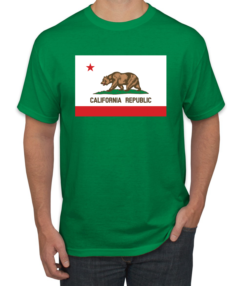 Camiseta para hombre con bandera del estado de California - Imagen 9 de 28