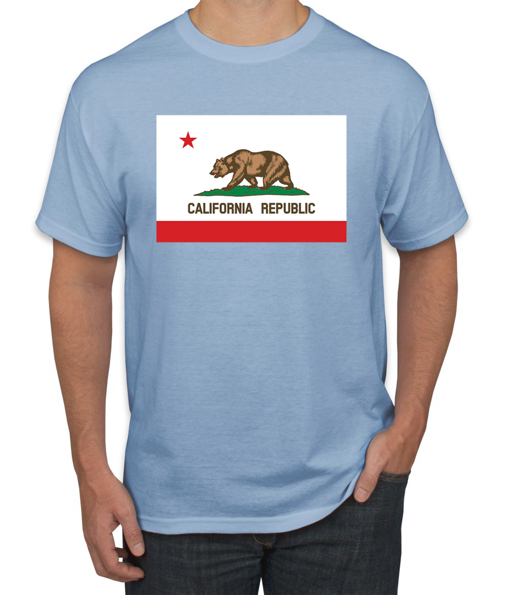 Camiseta para hombre con bandera del estado de California - Imagen 25 de 28