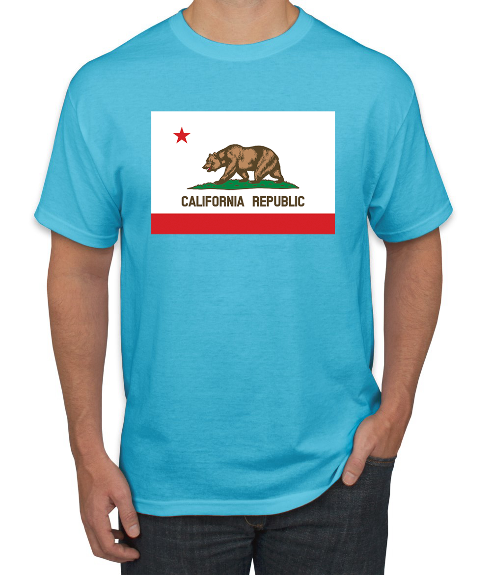 Camiseta para hombre con bandera del estado de California - Imagen 26 de 28