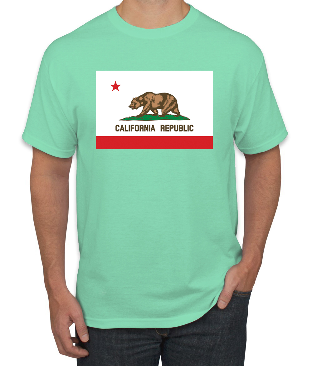 Camiseta para hombre con bandera del estado de California - Imagen 23 de 28