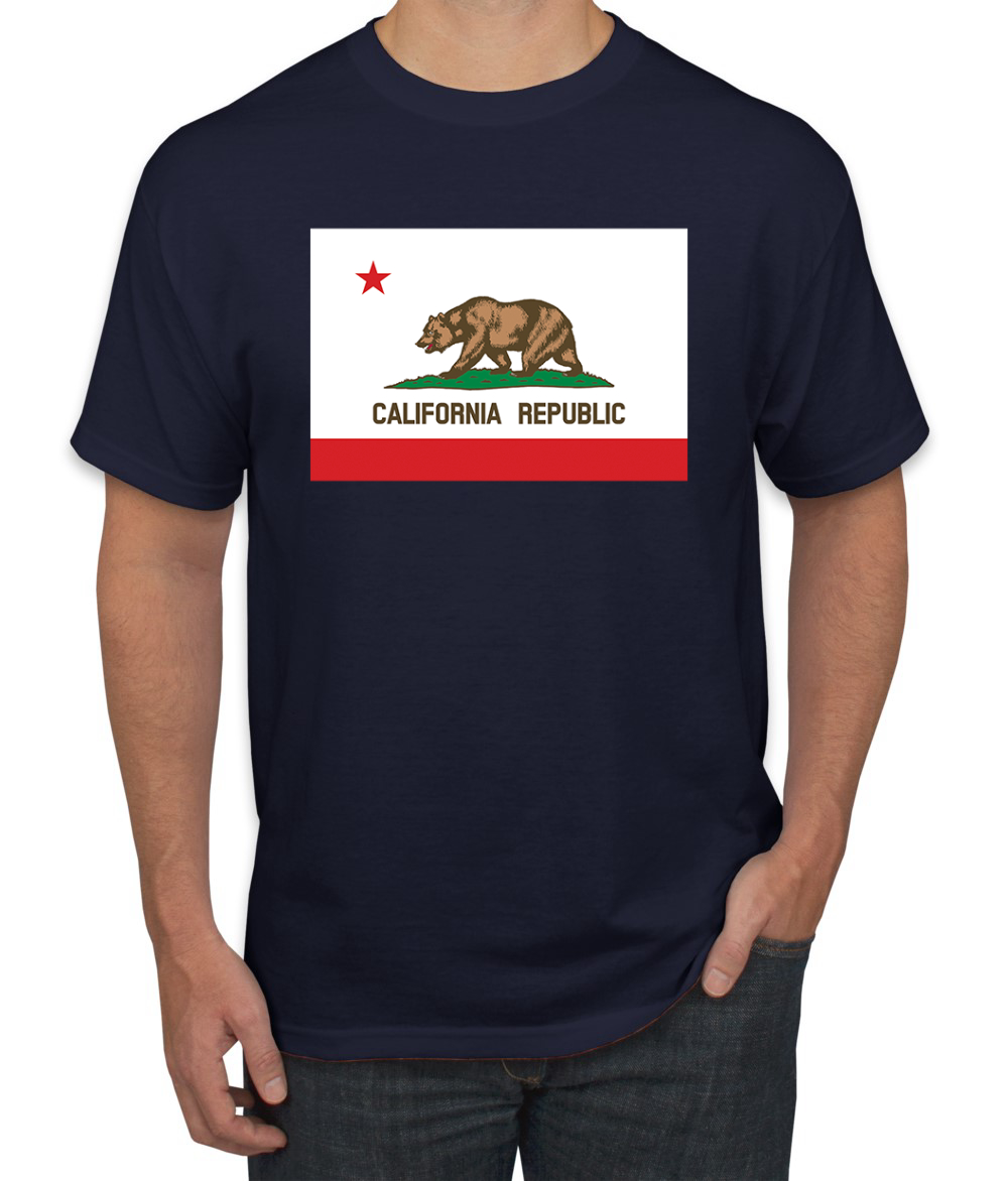 Camiseta para hombre con bandera del estado de California - Imagen 12 de 28