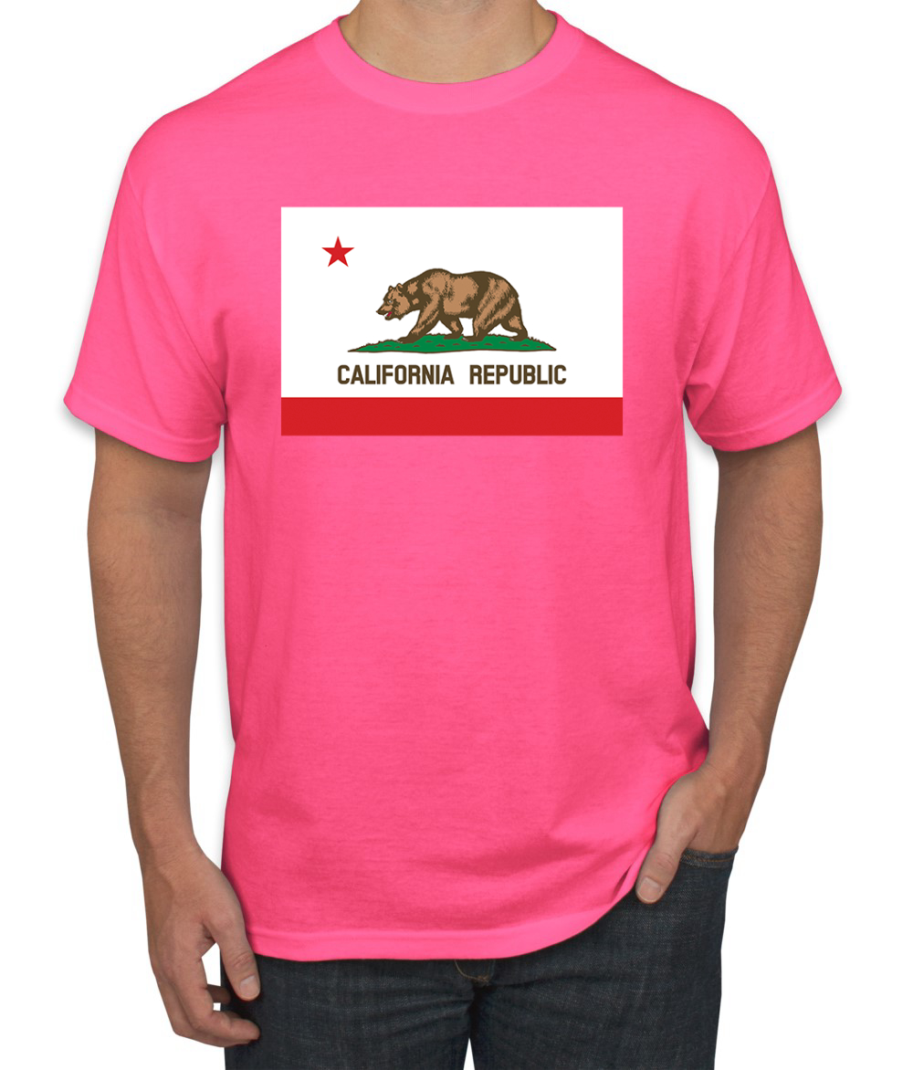 Camiseta para hombre con bandera del estado de California - Imagen 13 de 28