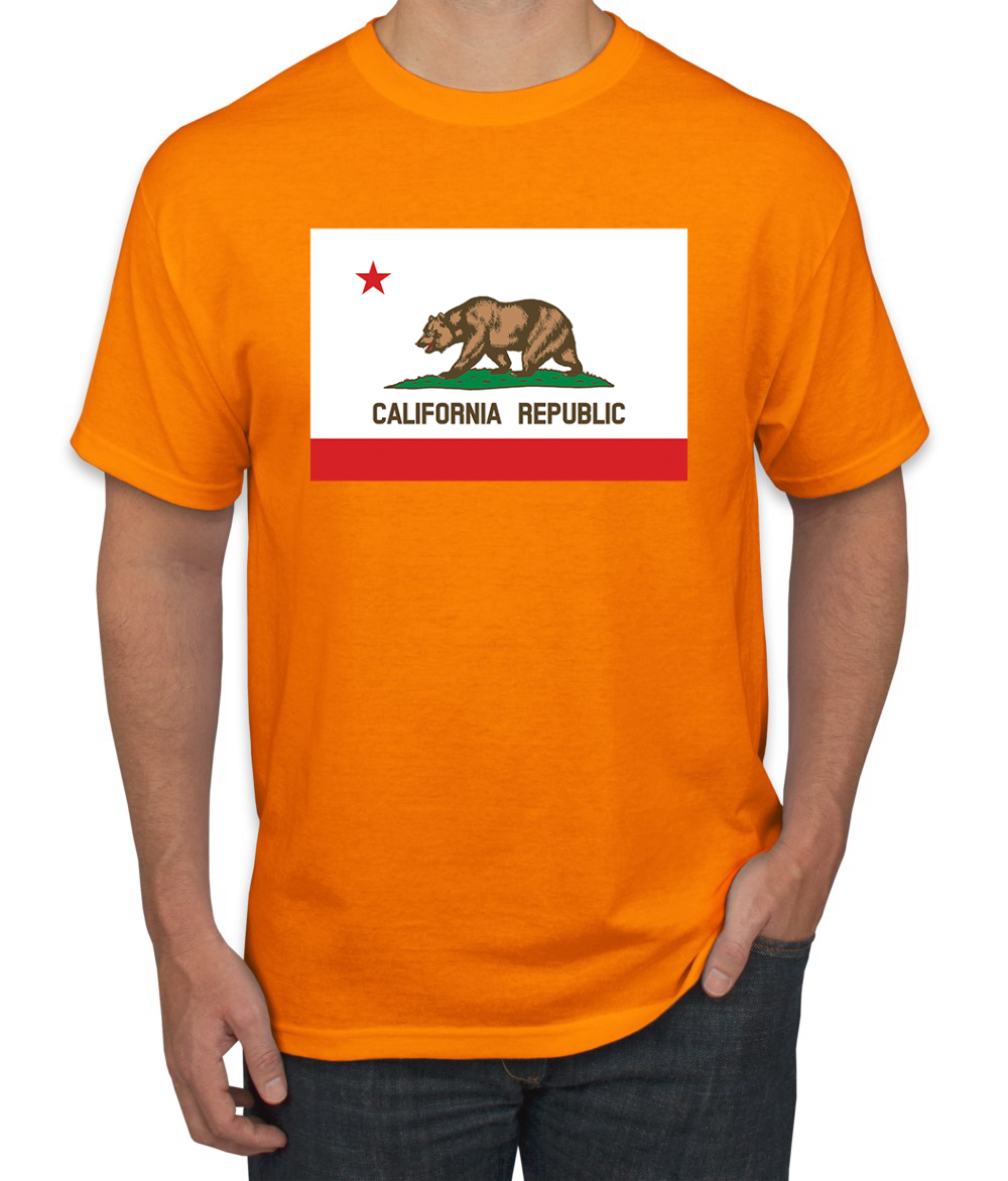 Camiseta para hombre con bandera del estado de California - Imagen 14 de 28
