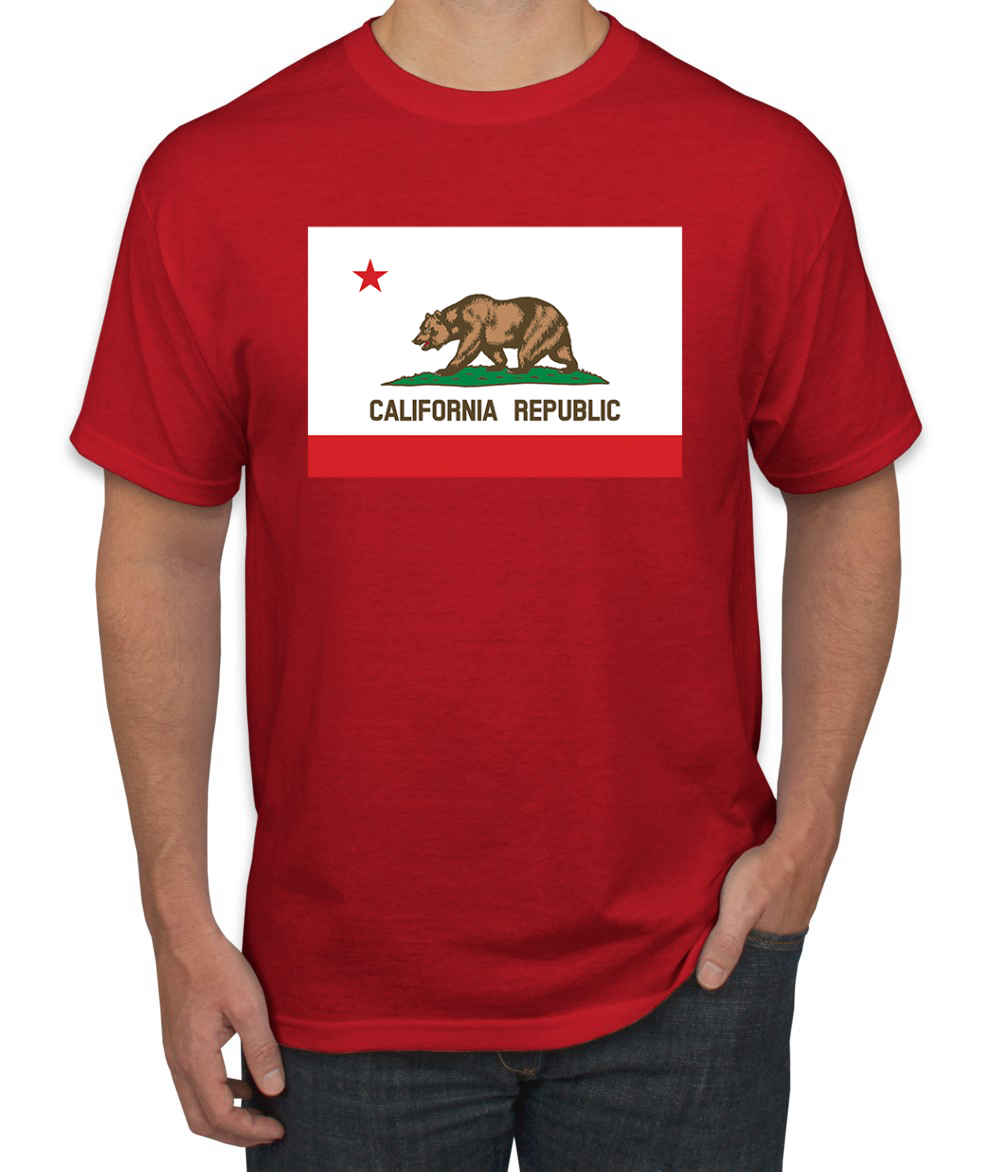Camiseta para hombre con bandera del estado de California - Imagen 16 de 28