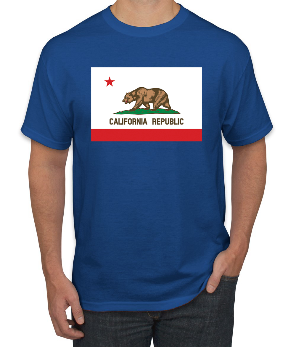 Camiseta para hombre con bandera del estado de California - Imagen 17 de 28