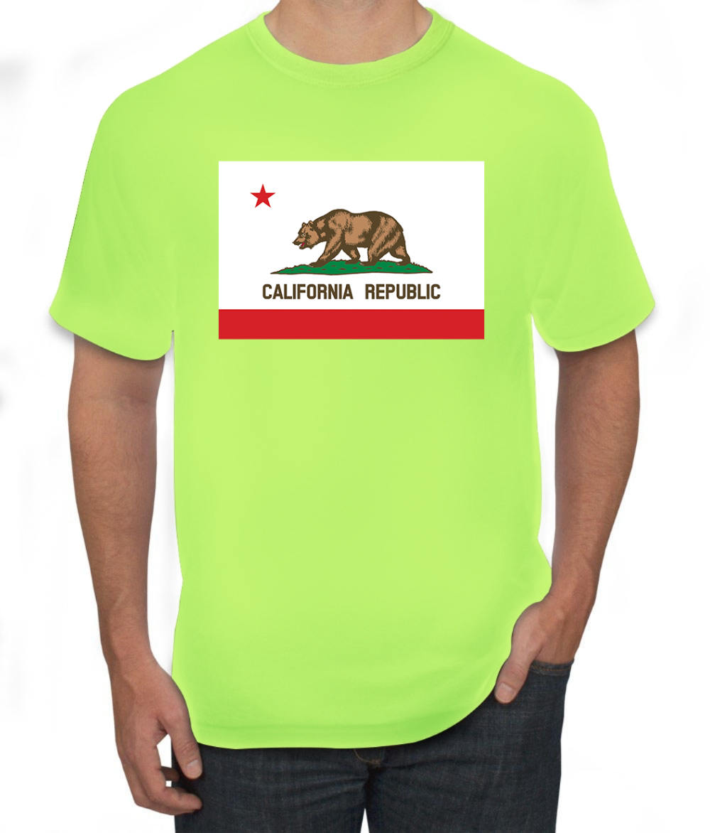 Camiseta para hombre con bandera del estado de California - Imagen 22 de 28