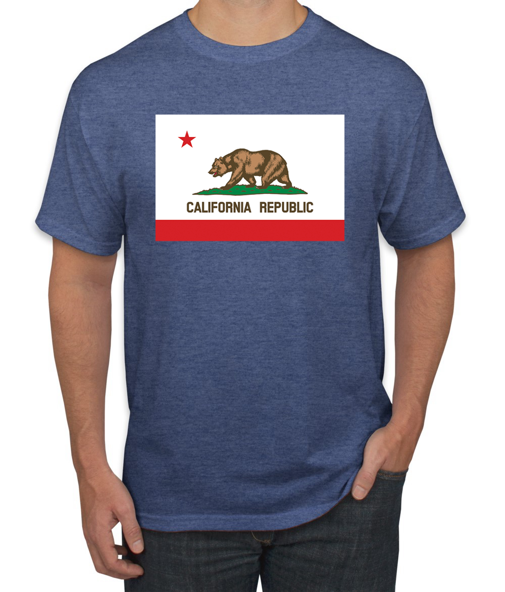 Camiseta para hombre con bandera del estado de California - Imagen 18 de 28