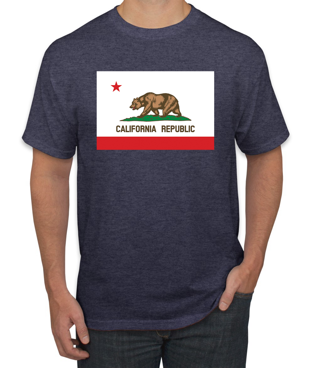 Camiseta para hombre con bandera del estado de California - Imagen 19 de 28