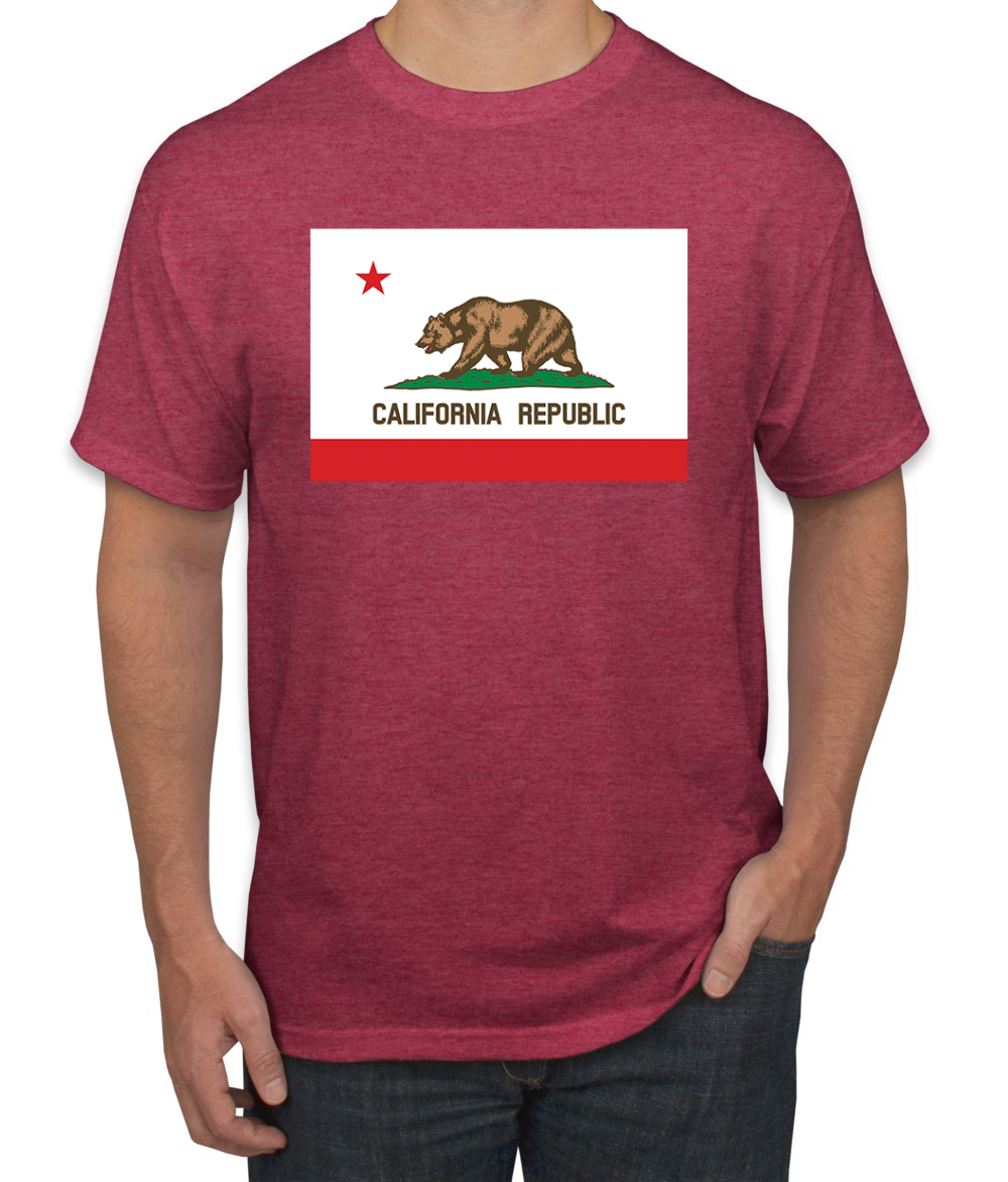 Camiseta para hombre con bandera del estado de California - Imagen 20 de 28