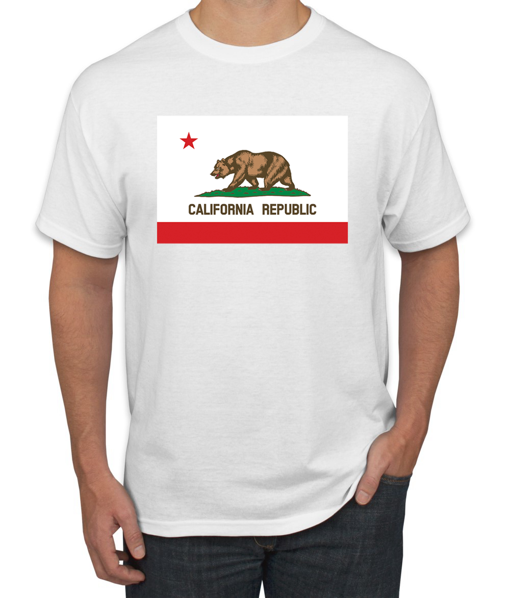 Camiseta para hombre con bandera del estado de California - Imagen 21 de 28
