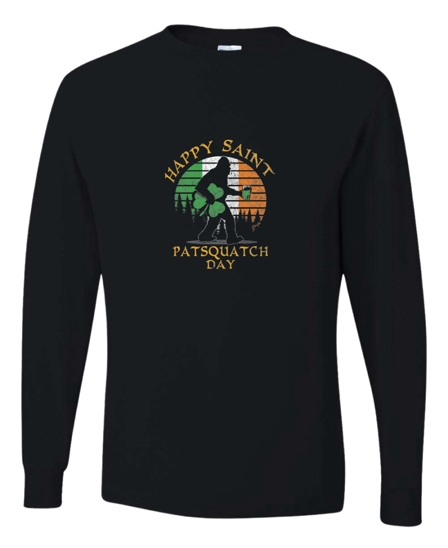 Festive Irish Saint Patricks Day Collection Men Long Sleeve Shirt Black - Picture 3 of 7