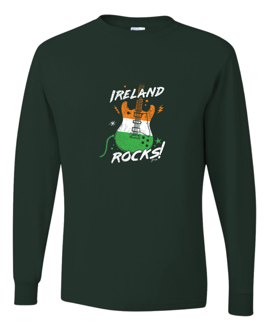 Camisa festiva colección de día de Irish Saint Patricks para hombre de manga larga verde bosque - Imagen 6 de 7
