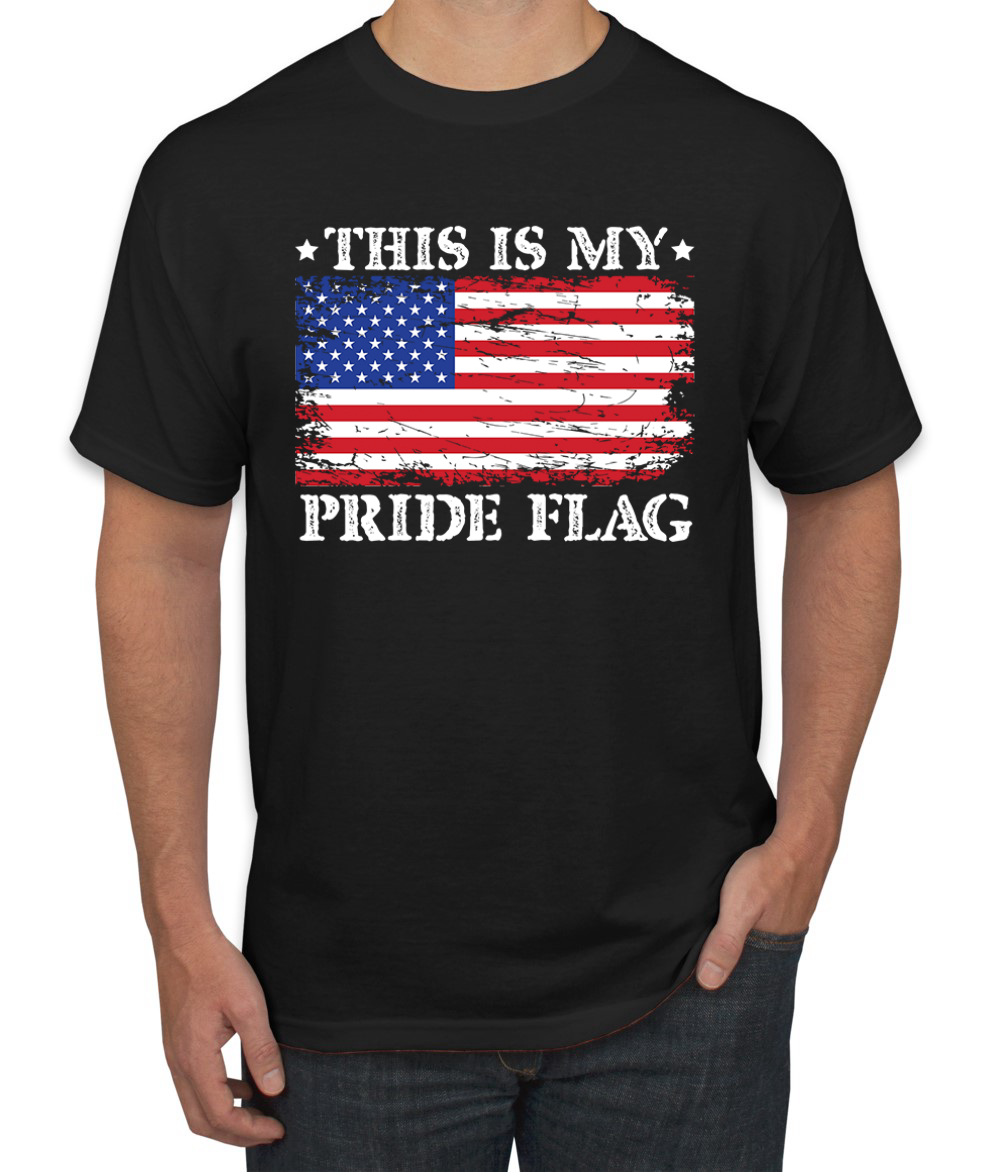 This Is My Pride Flag Funny Pro USA Patriotic Men’s T-Shirt
