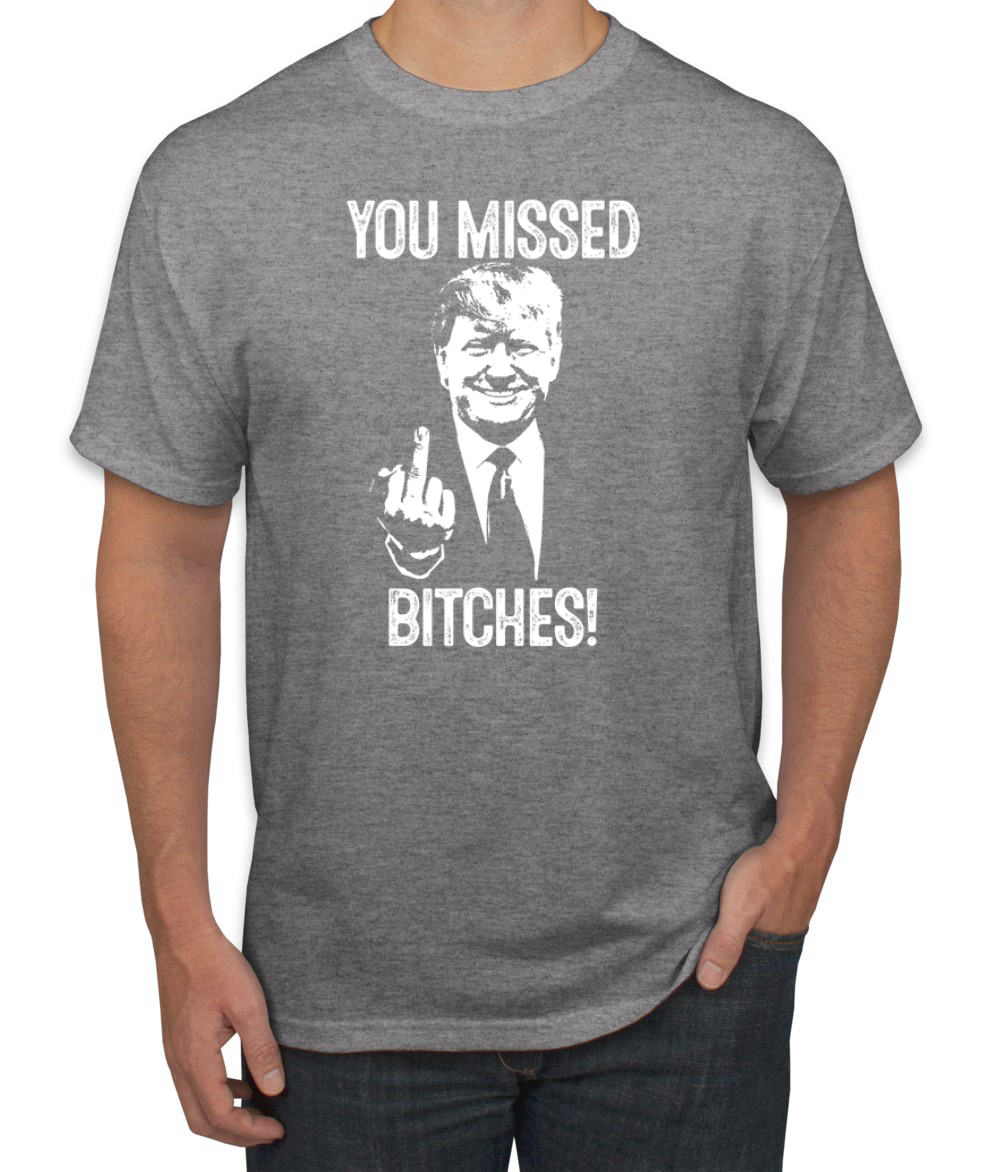 Camiseta unisex Trump You Missed Bitches Funny Shot Rally 2024 Election - Imagen 4 de 14