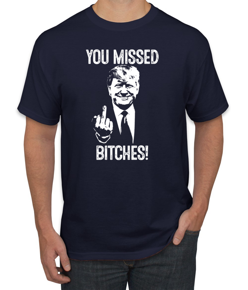 Camiseta unisex Trump You Missed Bitches Funny Shot Rally 2024 Election - Imagen 6 de 14