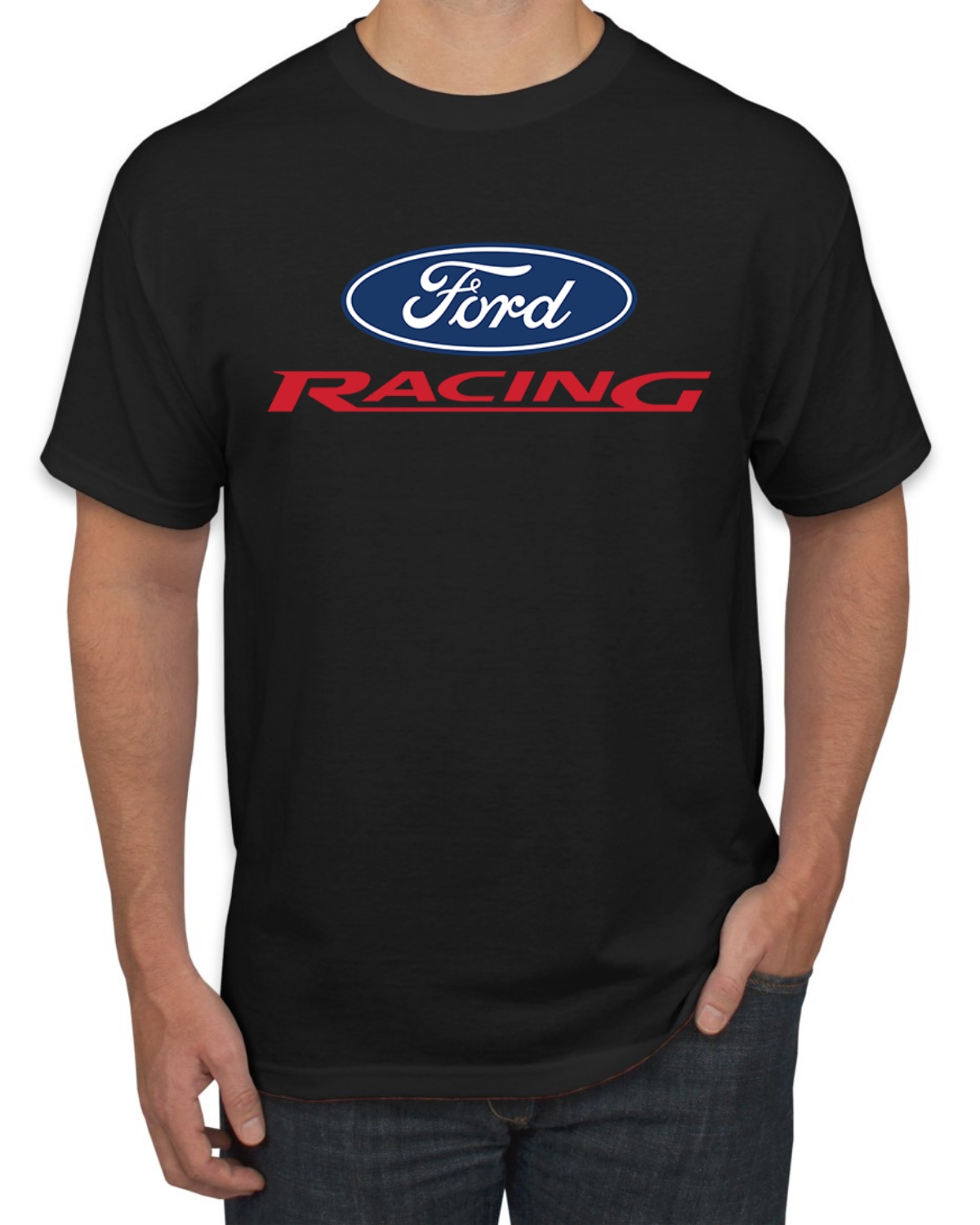 Ford Motor Co Auto Racing Classic Logo Men’s T-Shirt