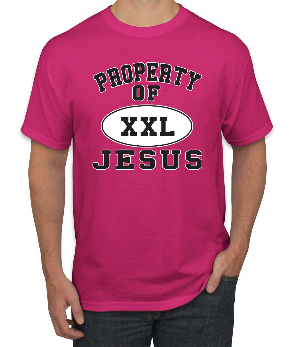 Property Of Jesus XXL Religious Christian Inspirational Men Graphic Tshirt - Picture 6 of 25