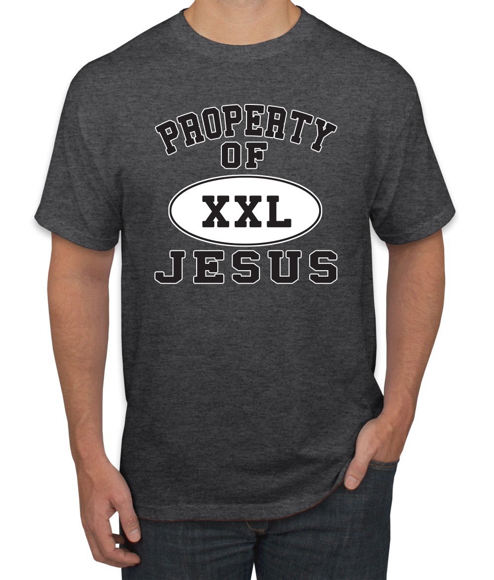 Property Of Jesus XXL Religious Christian Inspirational Men Graphic Tshirt - Picture 8 of 25