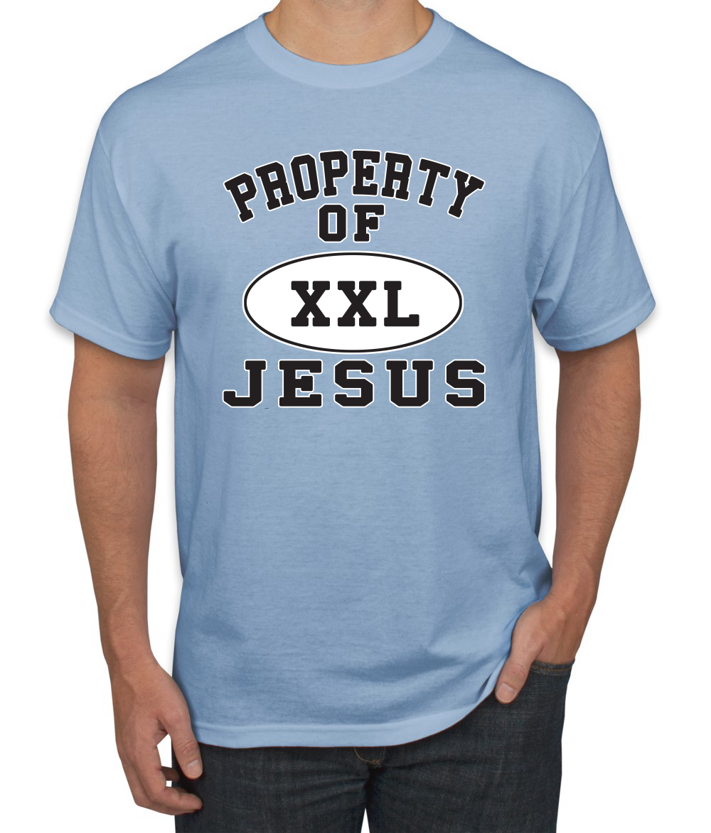 Property Of Jesus XXL Religious Christian Inspirational Men Graphic Tshirt - Picture 11 of 25