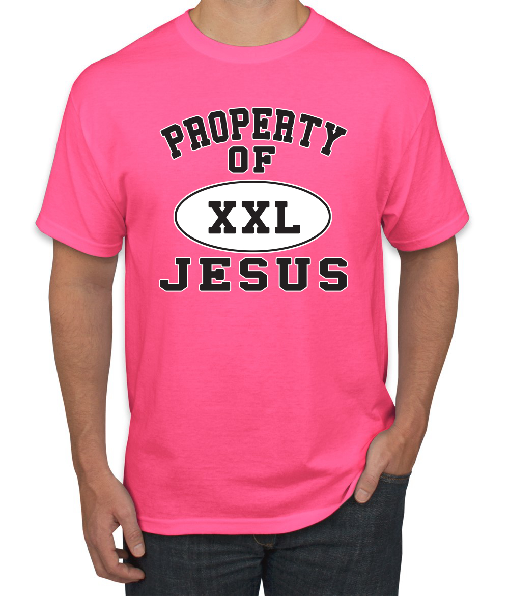 Property Of Jesus XXL Religious Christian Inspirational Men Graphic Tshirt - Picture 17 of 25