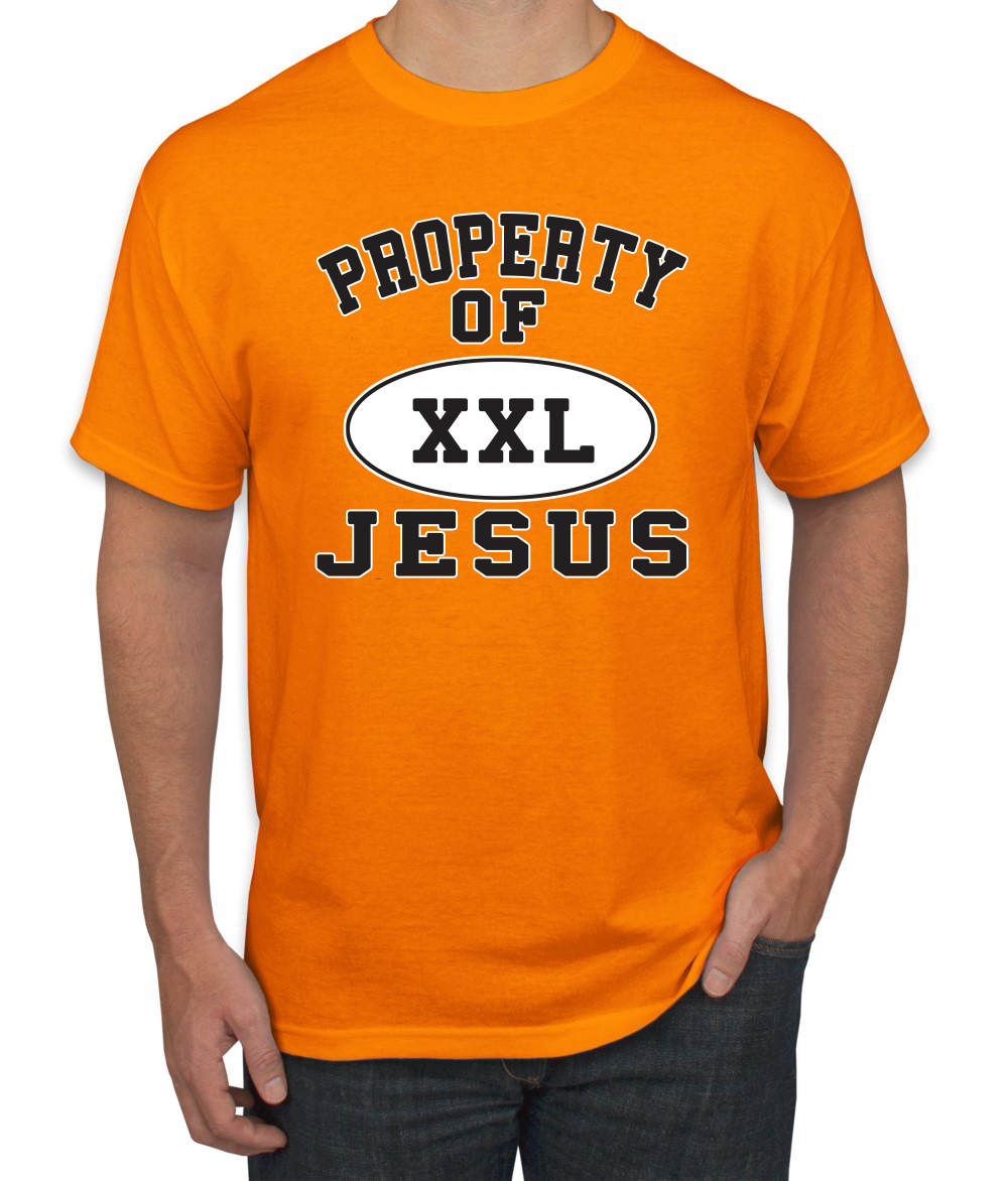 Property Of Jesus XXL Religious Christian Inspirational Men Graphic Tshirt - Picture 18 of 25