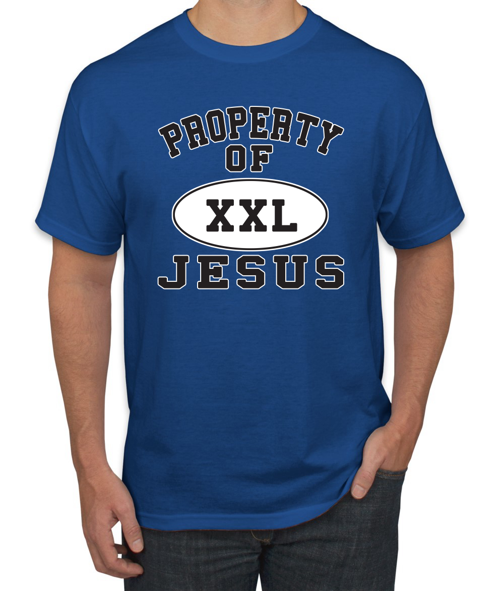 Property Of Jesus XXL Religious Christian Inspirational Men Graphic Tshirt - Picture 21 of 25