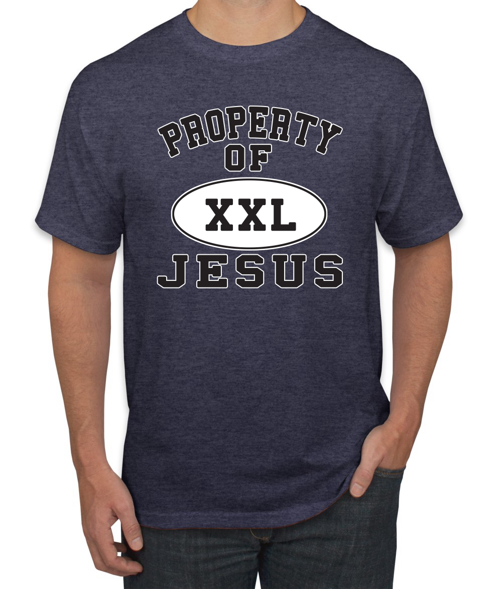Property Of Jesus XXL Religious Christian Inspirational Men Graphic Tshirt - Picture 23 of 25