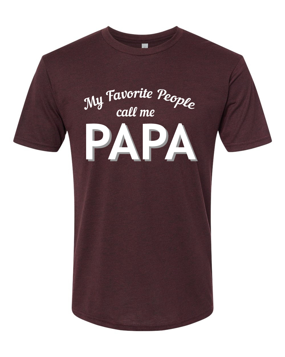 Camiseta My Favorite People Call Me PAPA Hombre Premium Tri Blend - Imagen 10 de 12